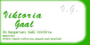 viktoria gaal business card